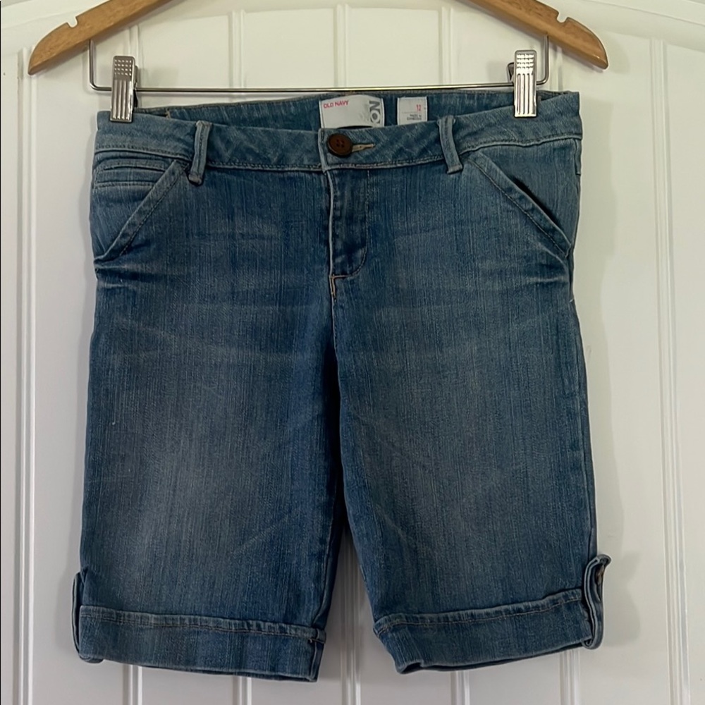 Old Navy Classic Blue Denim Shorts Size 12